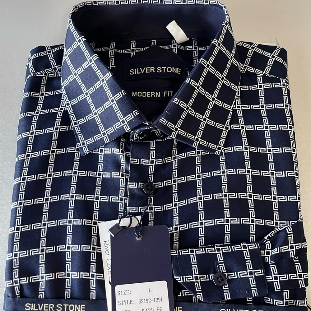 Men’s Silver Stone dress shirt